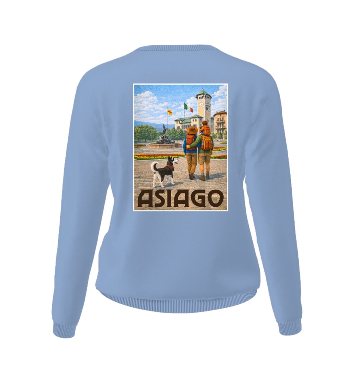 Felpa Donna Asiago Azzurro Pastello