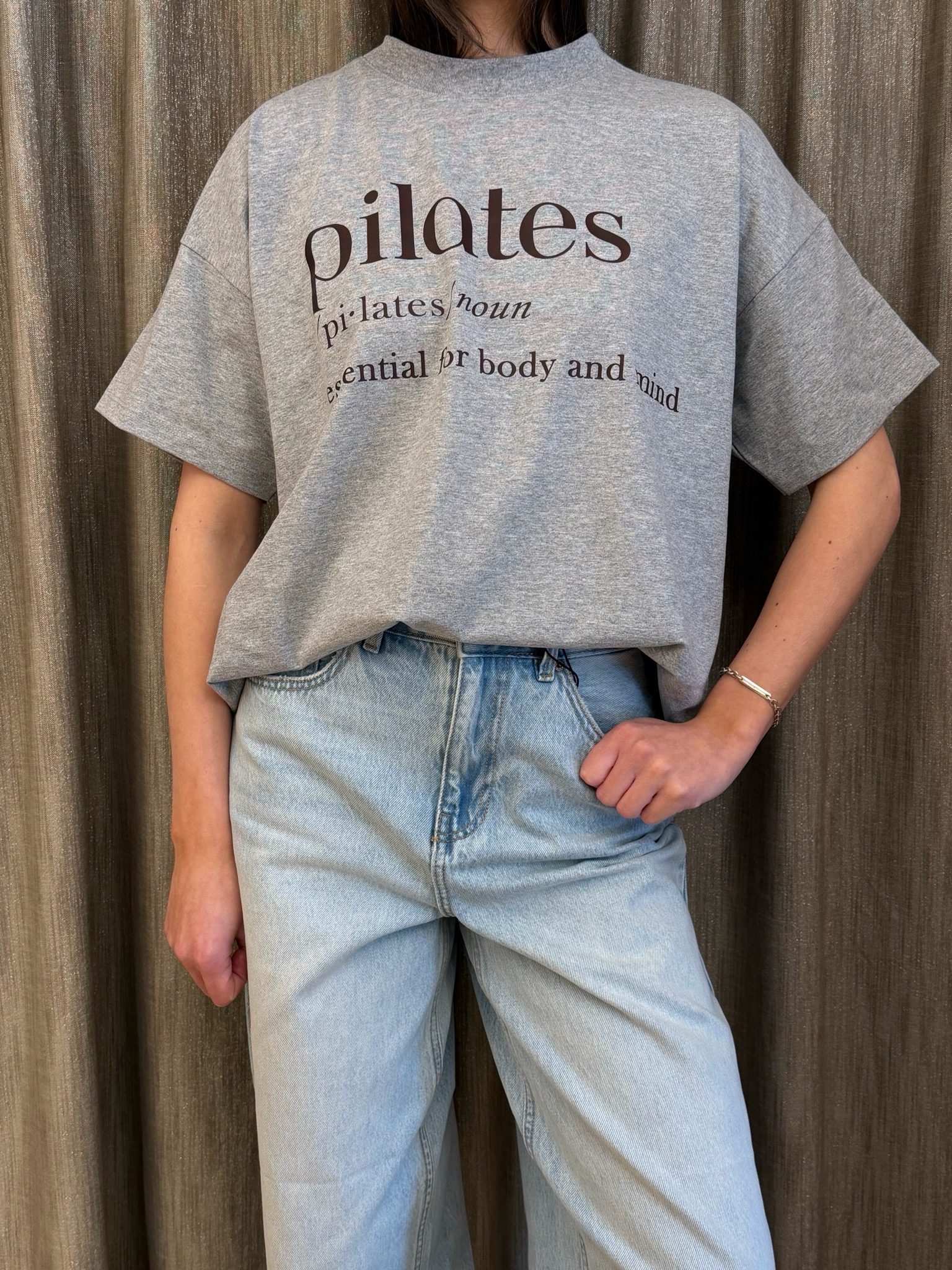 T-shirt Pilates Grigia Vicolo