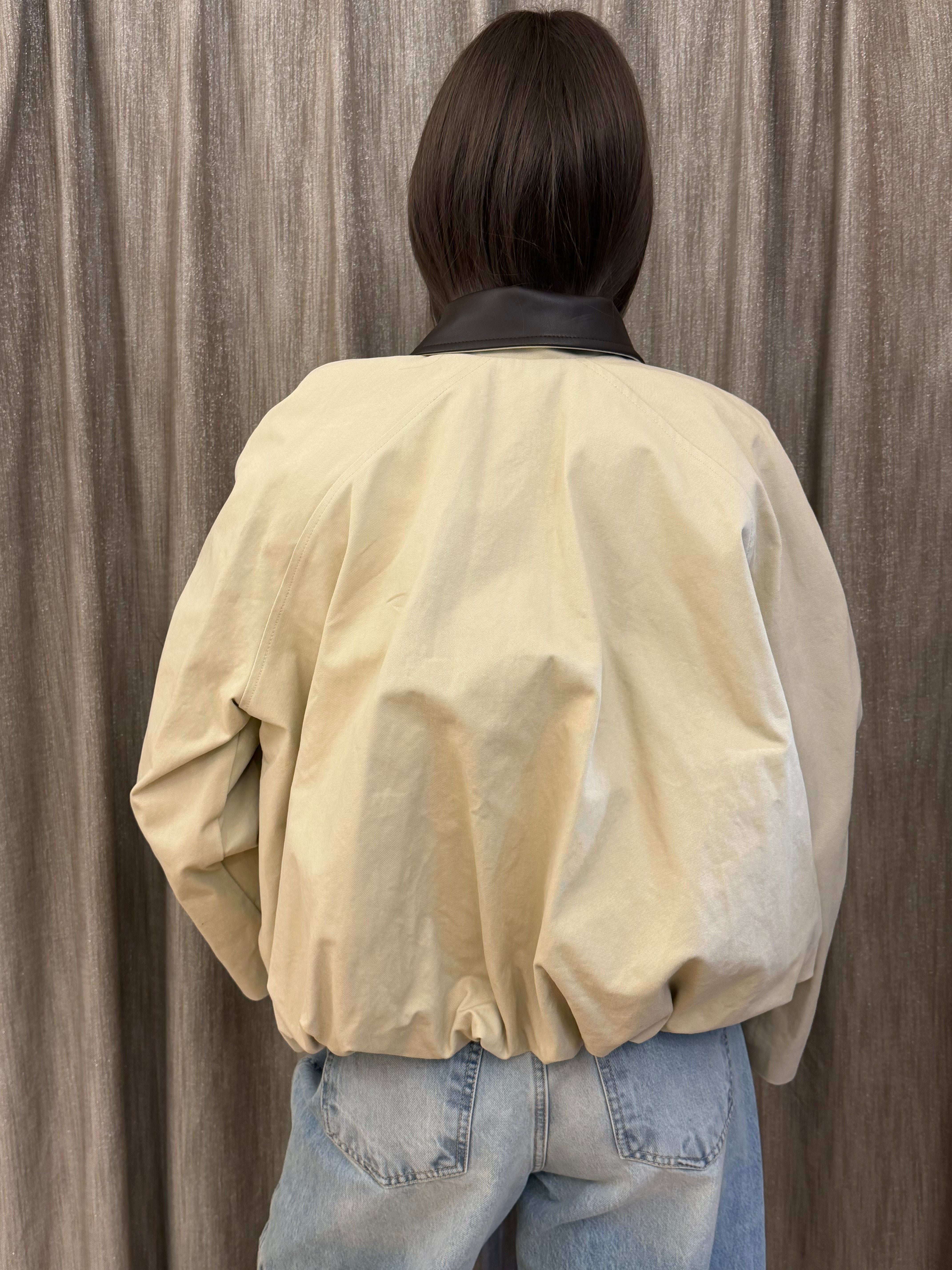 Bomber Canvas Beige Tensione In