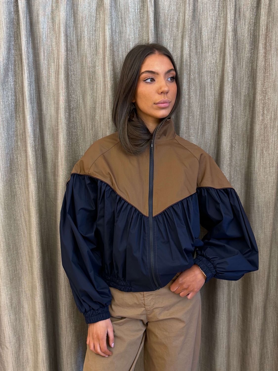 Bomber Bicolor Canvas Tensione In
