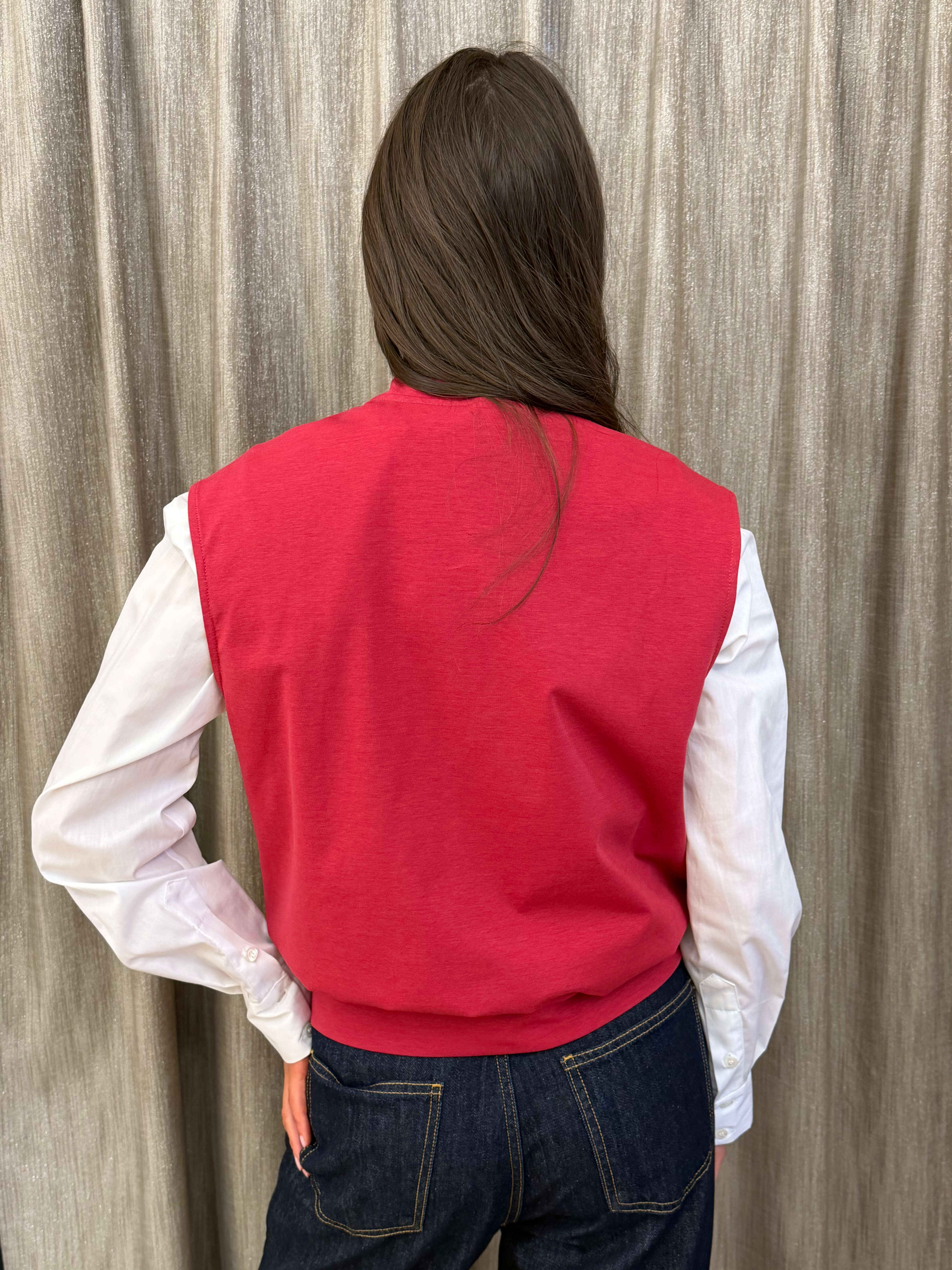 Gilet Gioiello Rosso Tensione In