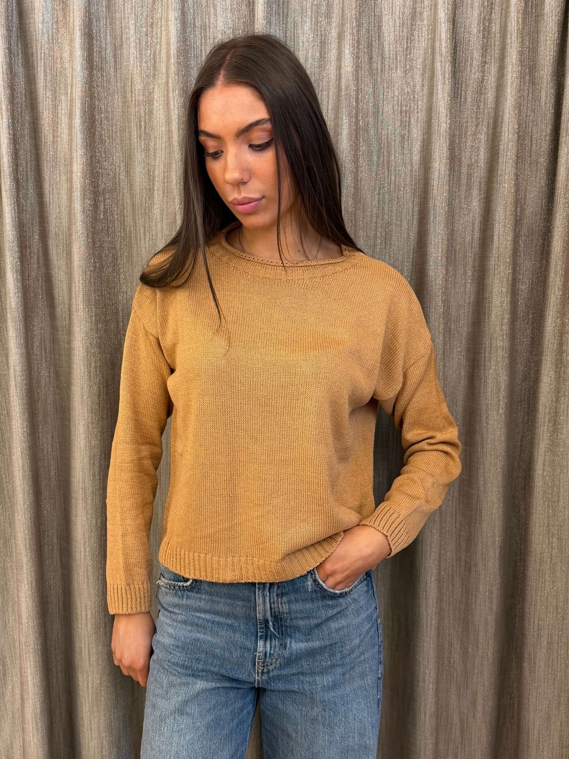 Pull Cammello Tensione In