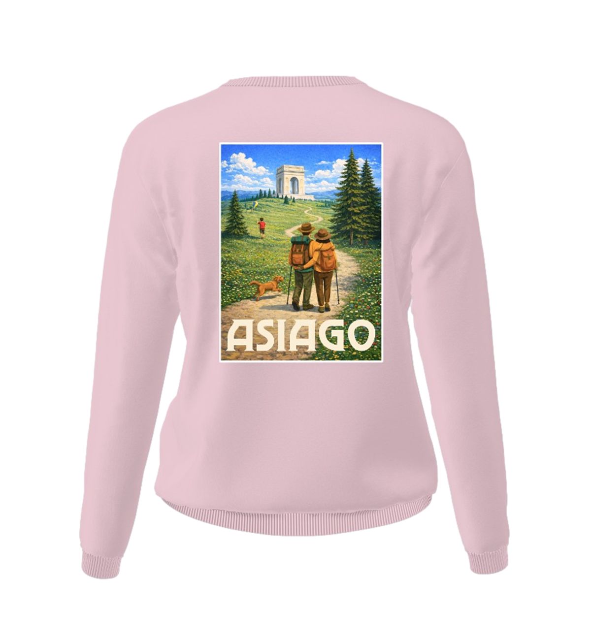 Felpa Donna Asiago Rosa Pastello