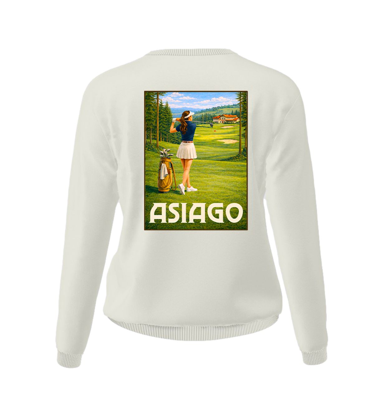 Felpa Donna Asiago Bianco Pastello