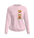 Felpa Donna Orso Rosa Pastello