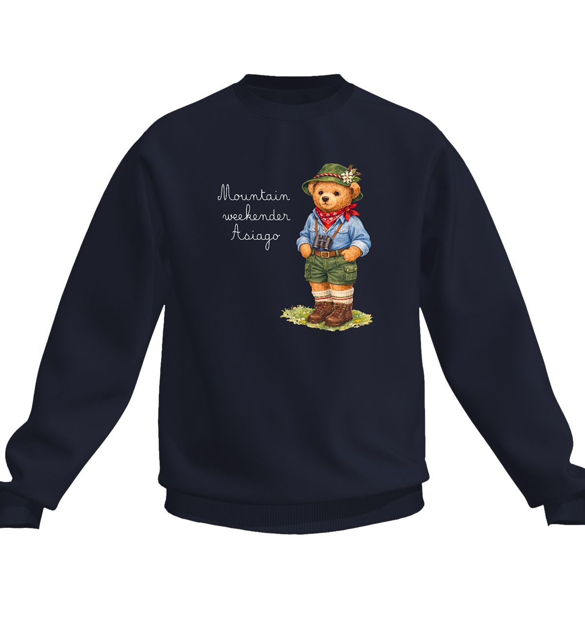 Felpa Uomo Orso Blu
