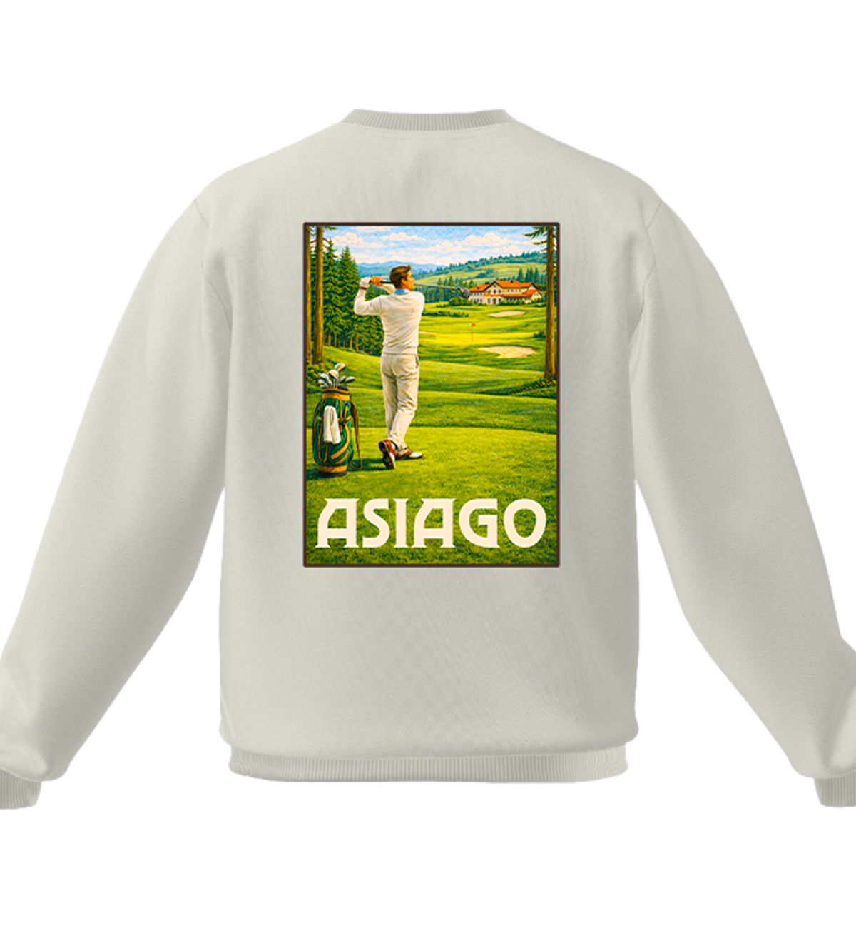 Felpa Uomo Asiago Bianco Pastello