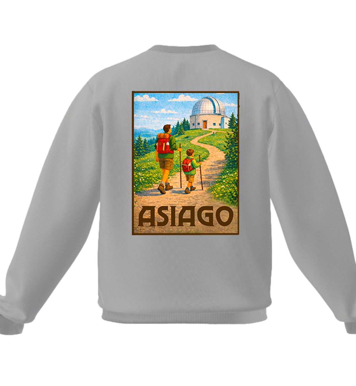 Felpa Uomo Asiago Melange Pastello