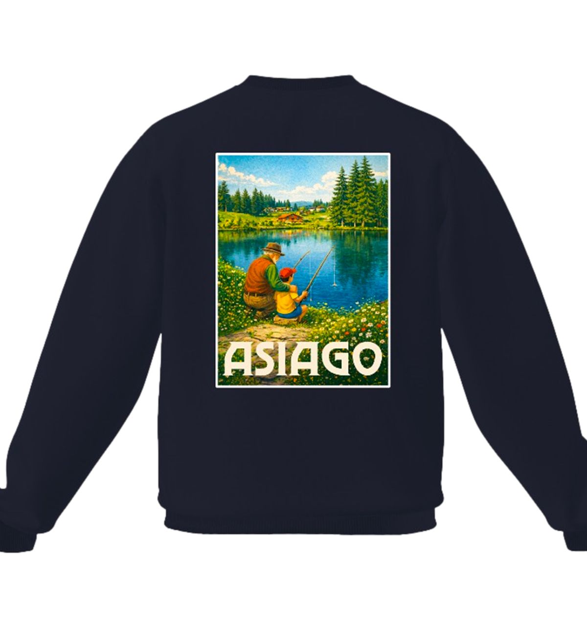 Felpa Uomo Asiago Blu Pastello