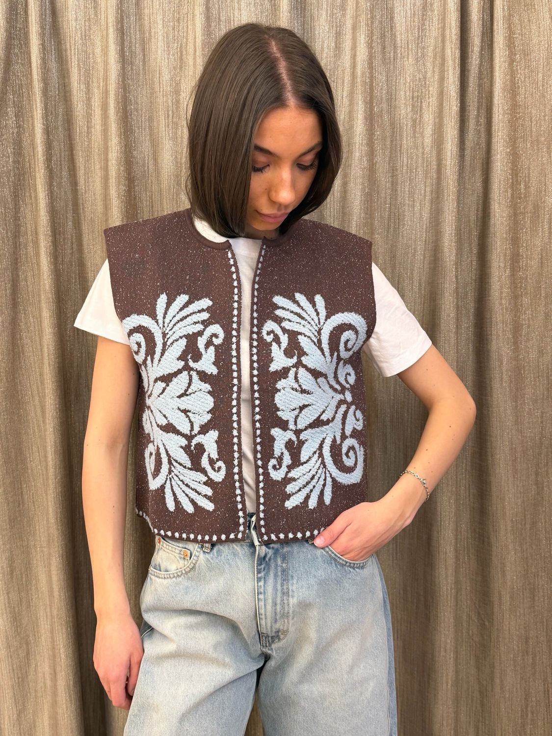 Gilet Moro Azzurro Tensione In