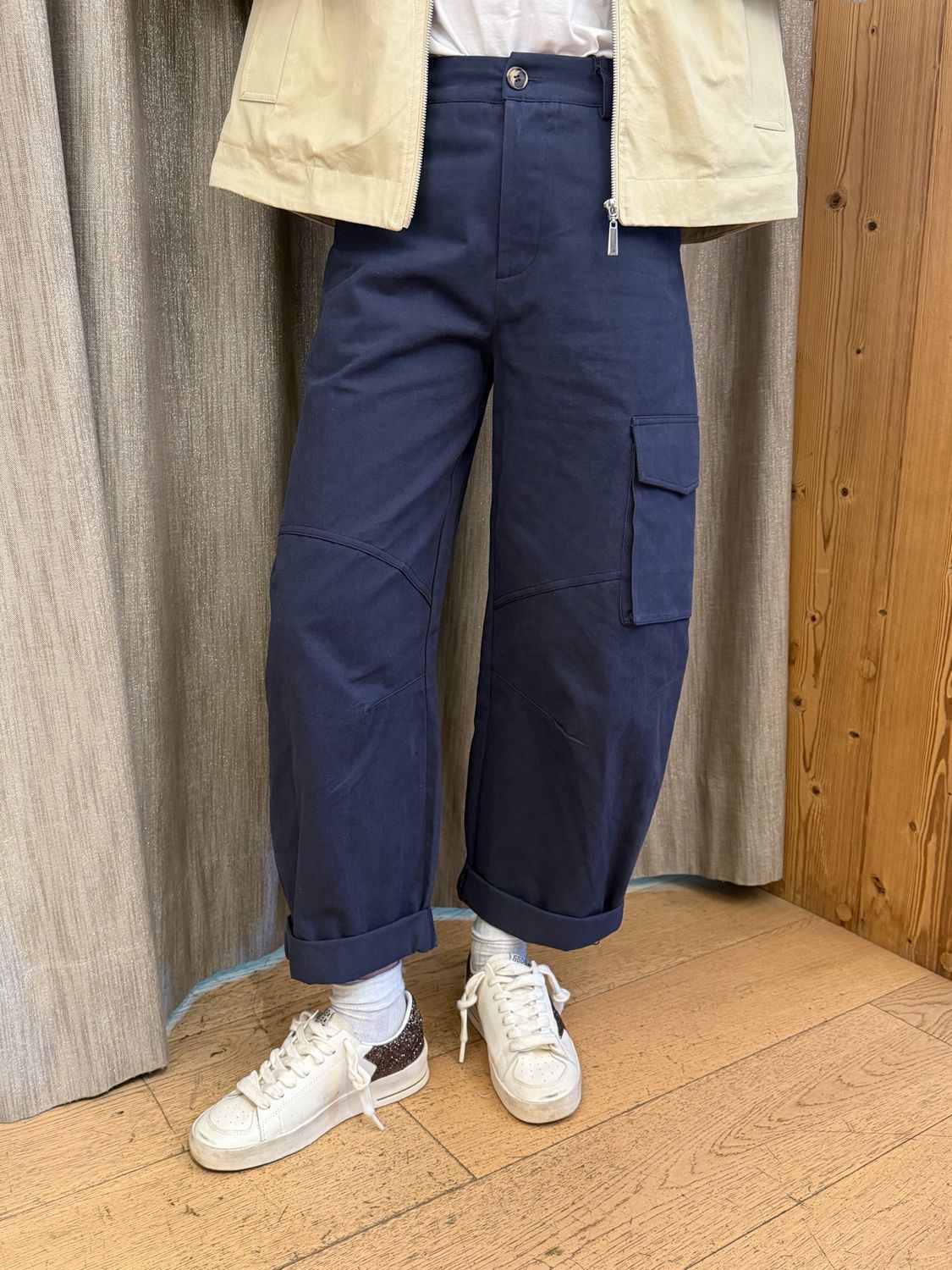 Pantalone Barrel Cargo Tensione In