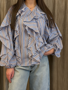 Camicia Stripes Volant
