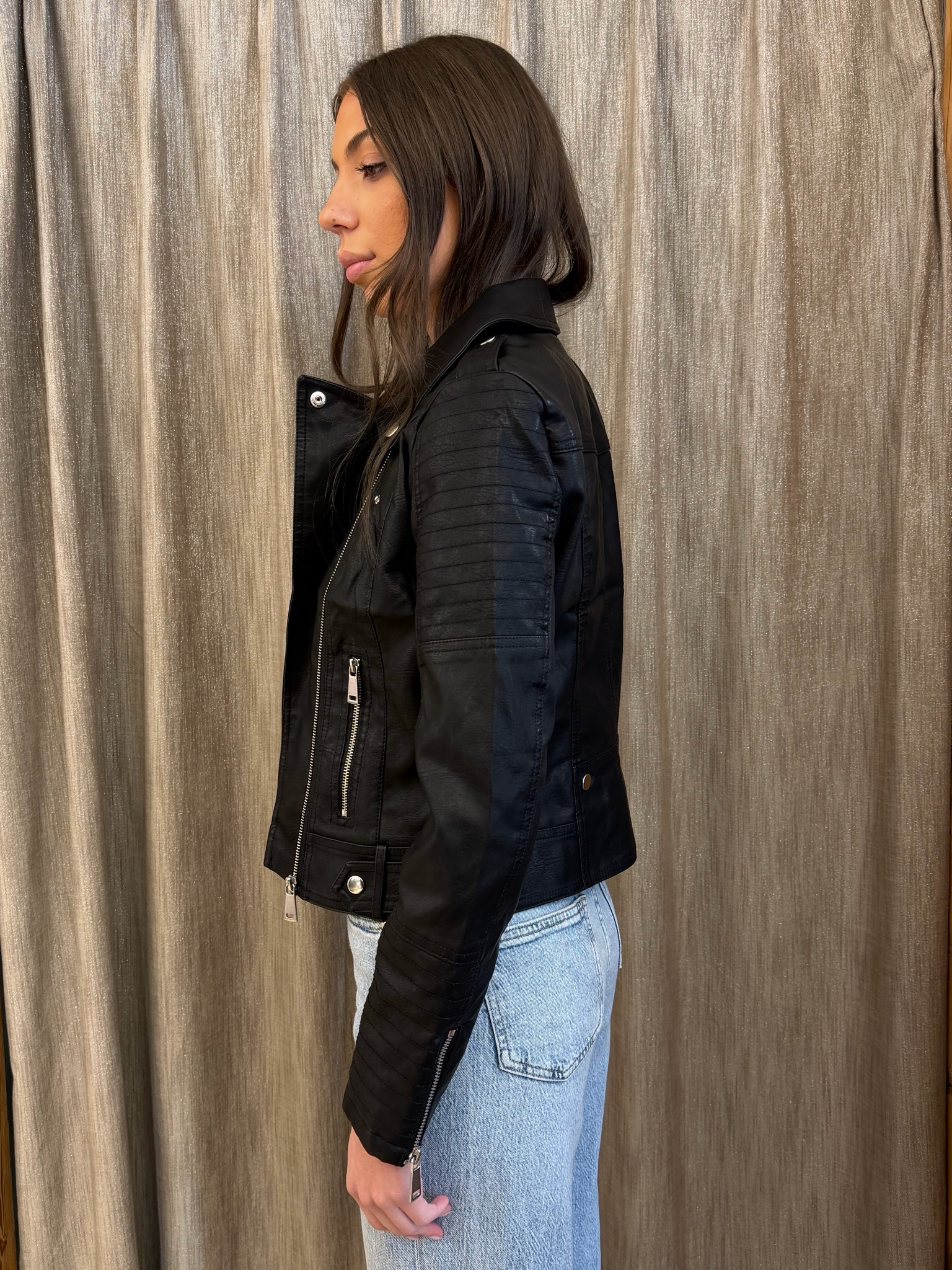 Chiodo Ecopelle Nero Vero Moda
