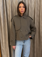 Trench Crop Militare Vero Moda