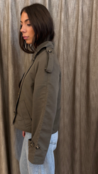 Trench Crop Militare Vero Moda