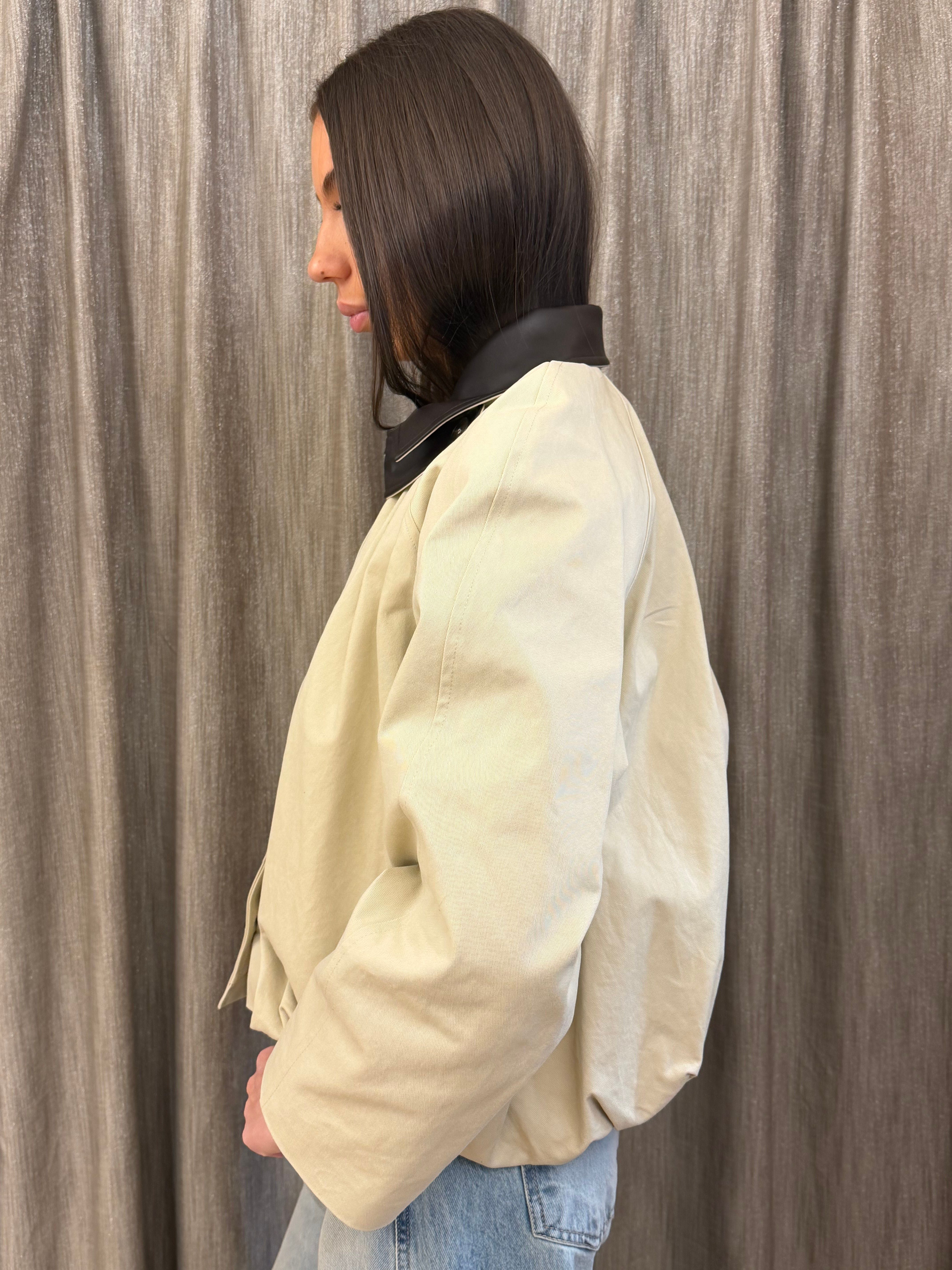 Bomber Canvas Beige Tensione In