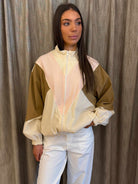 Bomber Geometrico Rosa Vicolo