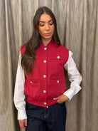 Gilet Gioiello Rosso Tensione In