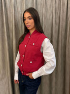 Gilet Gioiello Rosso Tensione In